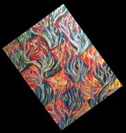Abstract Symbolism acrylic painting. Hangs diagonally approximate size 30x30.