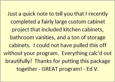 I recently built a ton of storage cabinets using CabinetCRUNCHER Cutlist Software