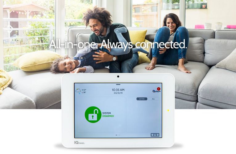 Qolsys IQ Panel 2+ smart security panel.