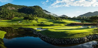 Views of amazing Black Mountain golf course. Golf Sea City guest house Hua Hin is 12 kilometers away