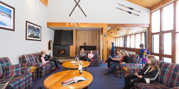 people chilling out in the lounge at Valhalla Perisher