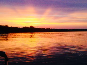 Breathtaking sunset on Crane Lake.