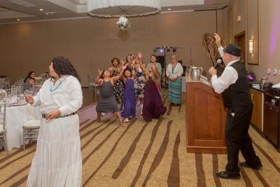 Bouquet toss.  Tony G Tucson DJ entertained at this event.