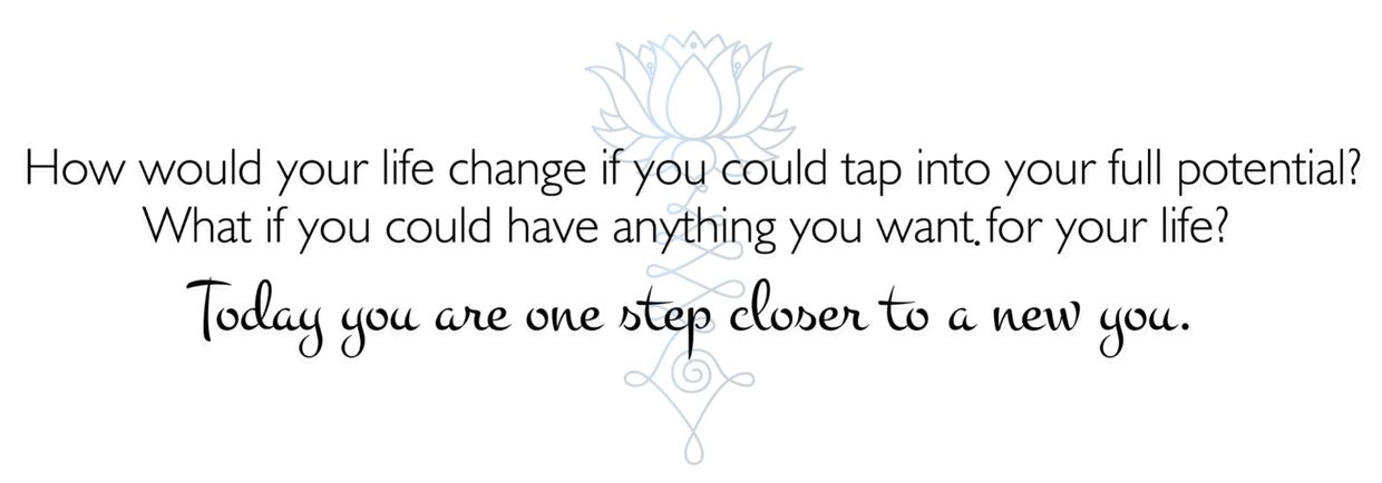 Today your are one step closer to a new you