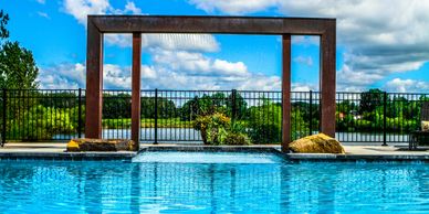 Custom Pool Water Feature Kent Ohio