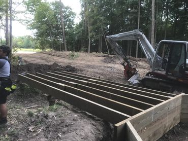 5-ton pile supported timber bridge