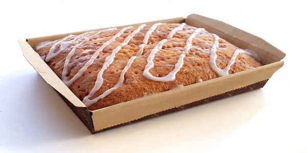 Environmentally friendly and sustainable food packaging Loaf Cake. Bakeable Mould. 