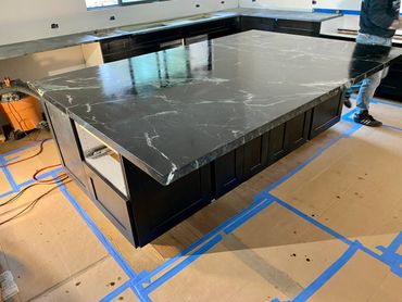 Soapstone kitchen island
