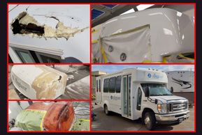 commercial vehicles, fleet collision repair, horse trailer collision repair, livestock collision rep