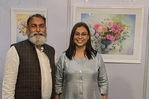 Dilnawaz tarapore with umakant kanade, mazdaart, mazda art.