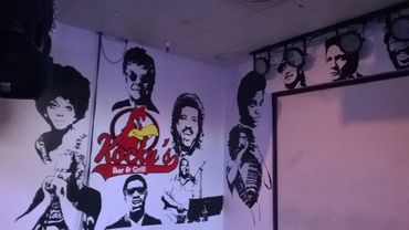 Kocky's Bar and Grill mural in Fresno CA. Painted in 2015