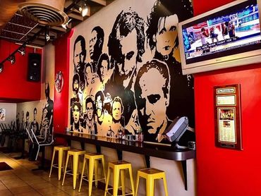 Take 3 Burgers Restaurant Mural in Fresno CA. Painted in 2015