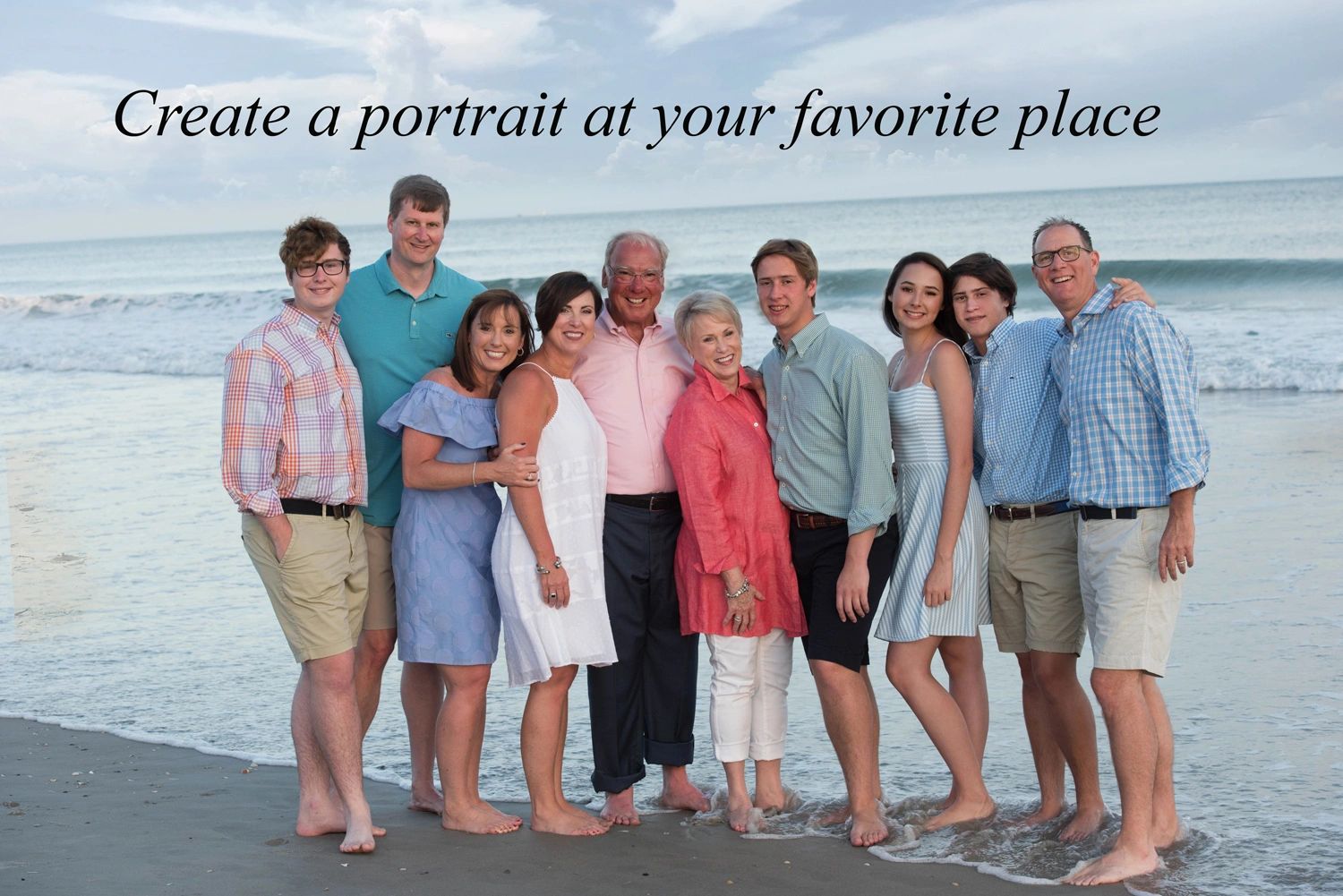 Family Beach Portrait by Bill Goode Photography