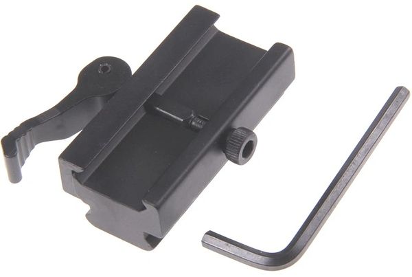 Quick Release 5 Slot Weaver Rail Riser Mount Fits 20mm Weaver