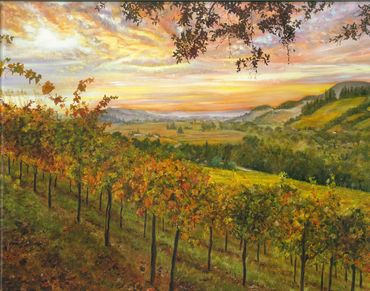 Sbragia Sunrise, Oil on canvas, 2'x3', Private Commission