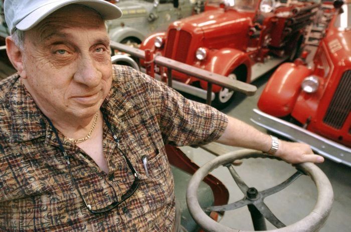 Founder Jimmie Dobson at the Antique Toy and Fire Truck Museum in Bay City, Michigan.