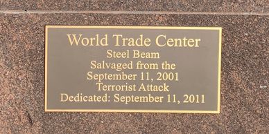 Mott Community College Has Earl Daup Signs Furnish The Sep, 11th Memorial Statue.