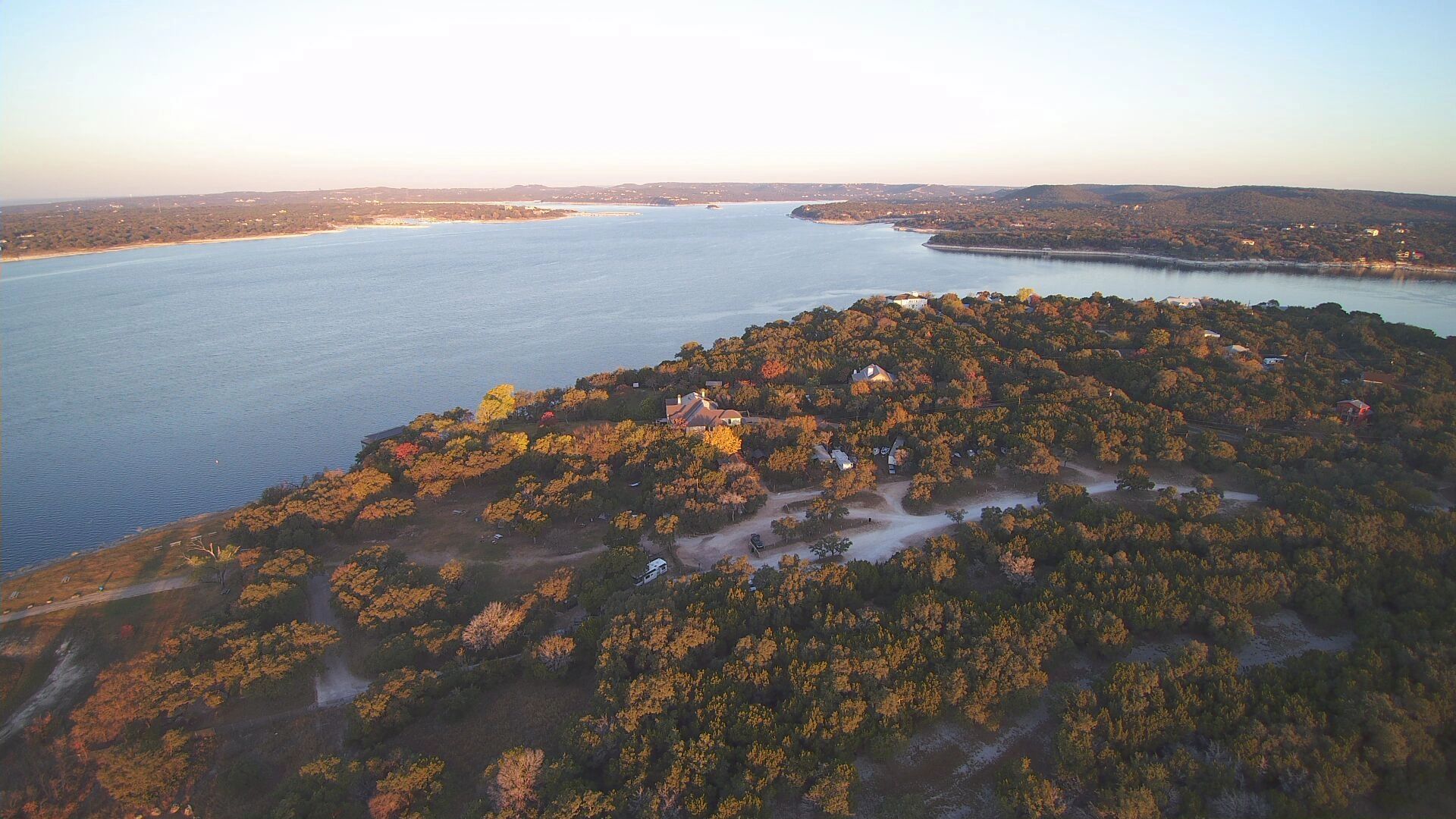 Lake Travis aerial view