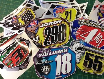 Rush Industries Custom BMX Number Plates