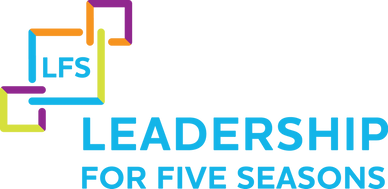 a white background with the words leadership for five seasons