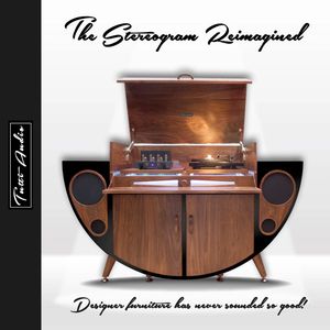 Tutti Audio Contemporary Audiophile Radiogram with mid century radiogram twist