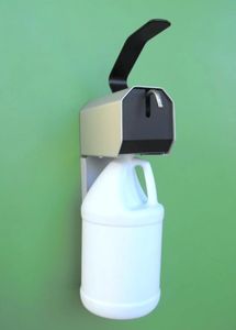 AR125 
Heavy Duty Wall mounted dispenser for pour handle gallon bottles