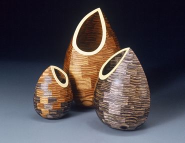 Segmented wood sculpture