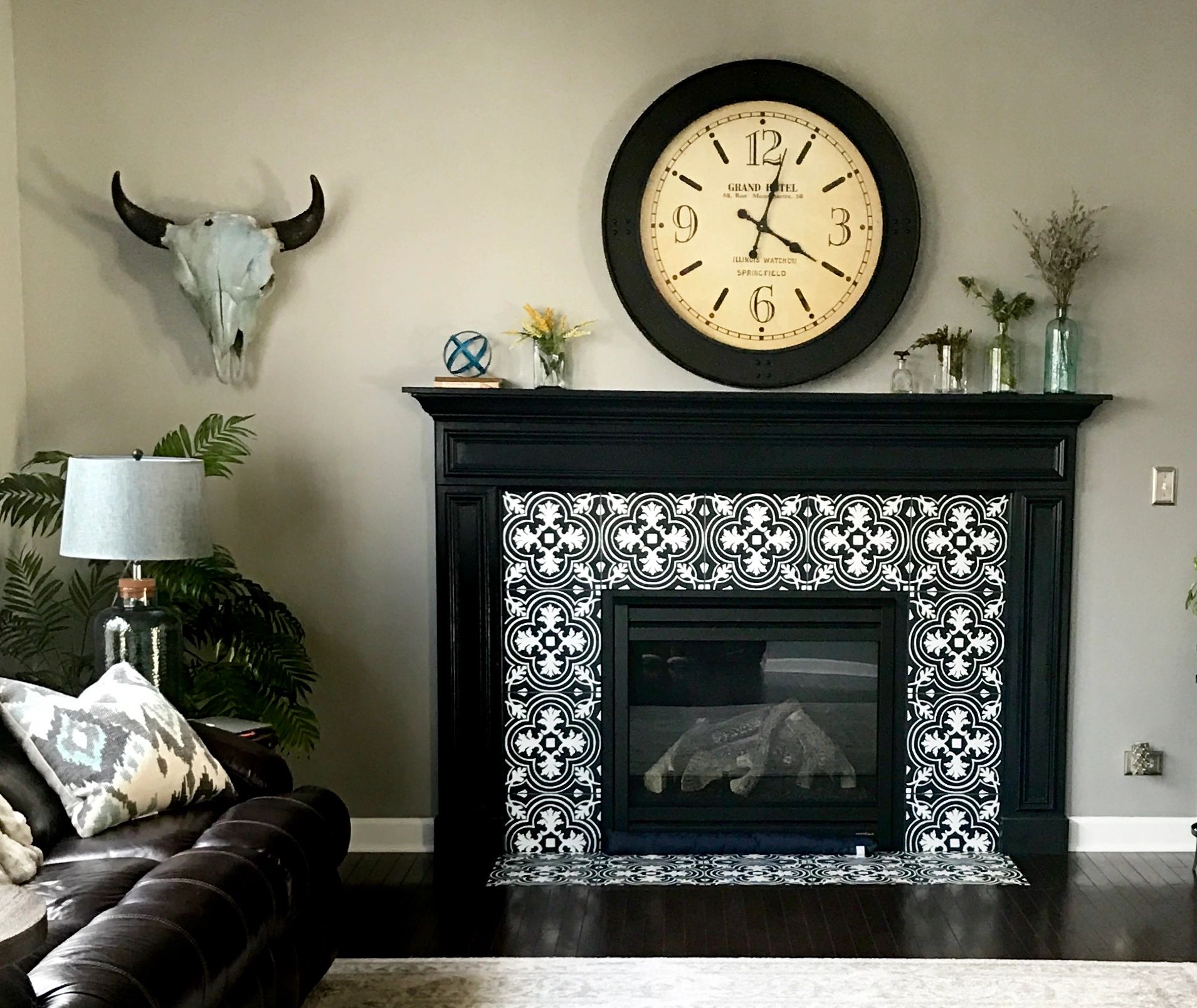 Fireplace renovation in listing in West Dundee, IL.