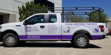 Service Truck Lettering and Graphics