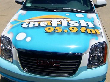 Full Vehicle Wrap Tahoe Graphics Radio Station Wrap Advertising