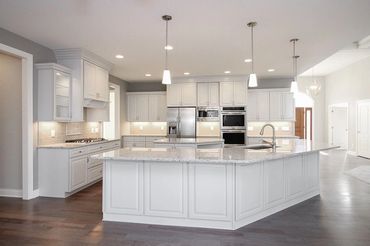 Painted modern kitchen cabinets