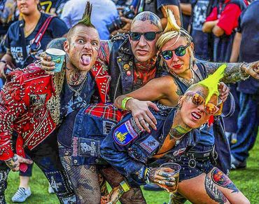 A few of the cool crowd at Punk Rock Bowling in Las Vegas 2019