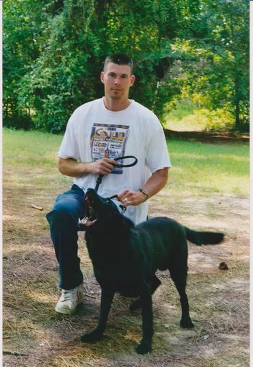 John Surowiec, training in North Carolina at Southern Police Canine, Inc.
