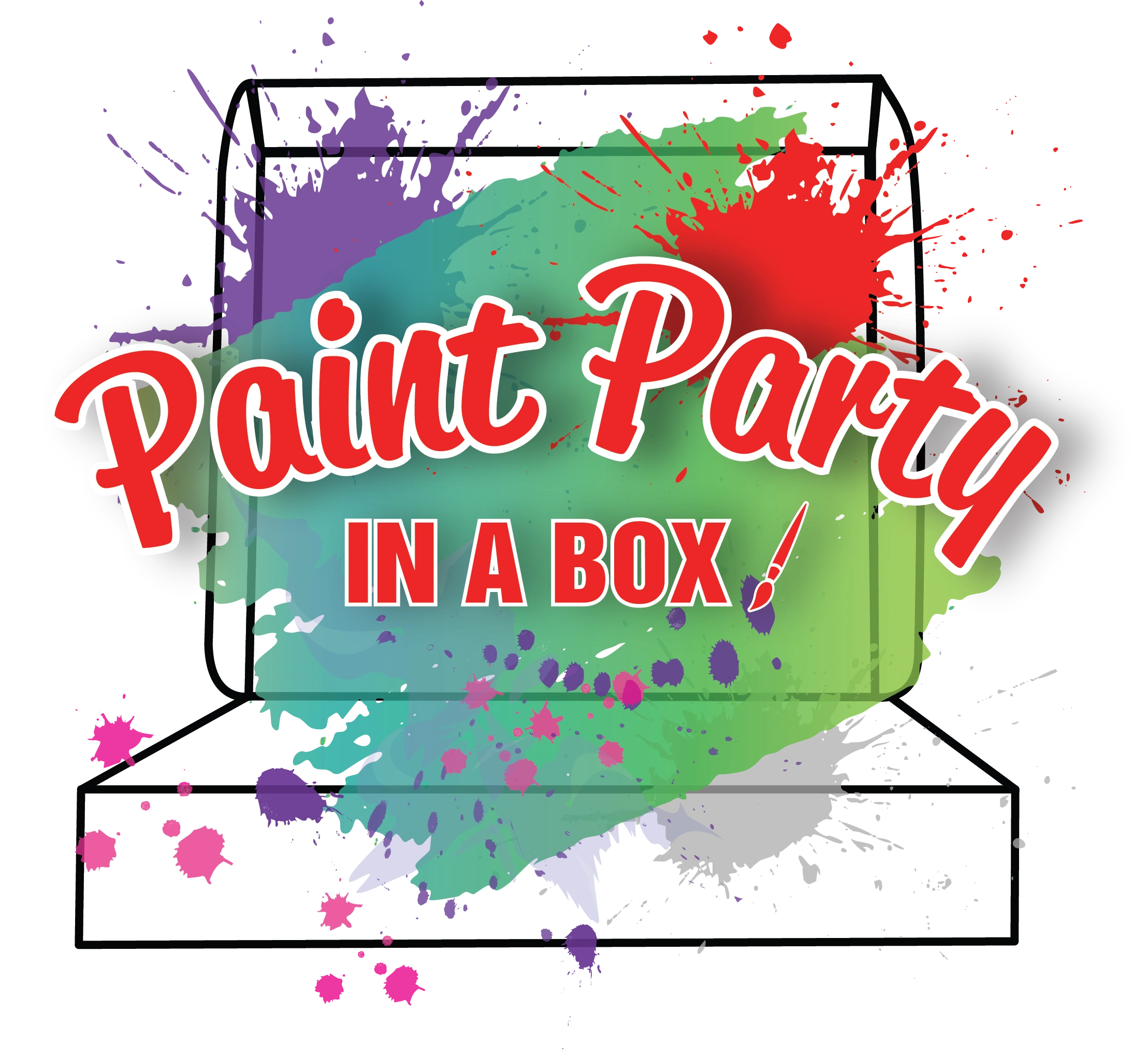 Paint Your Own Rainbow Tote Kit - Create Art, Party IN A BOX
