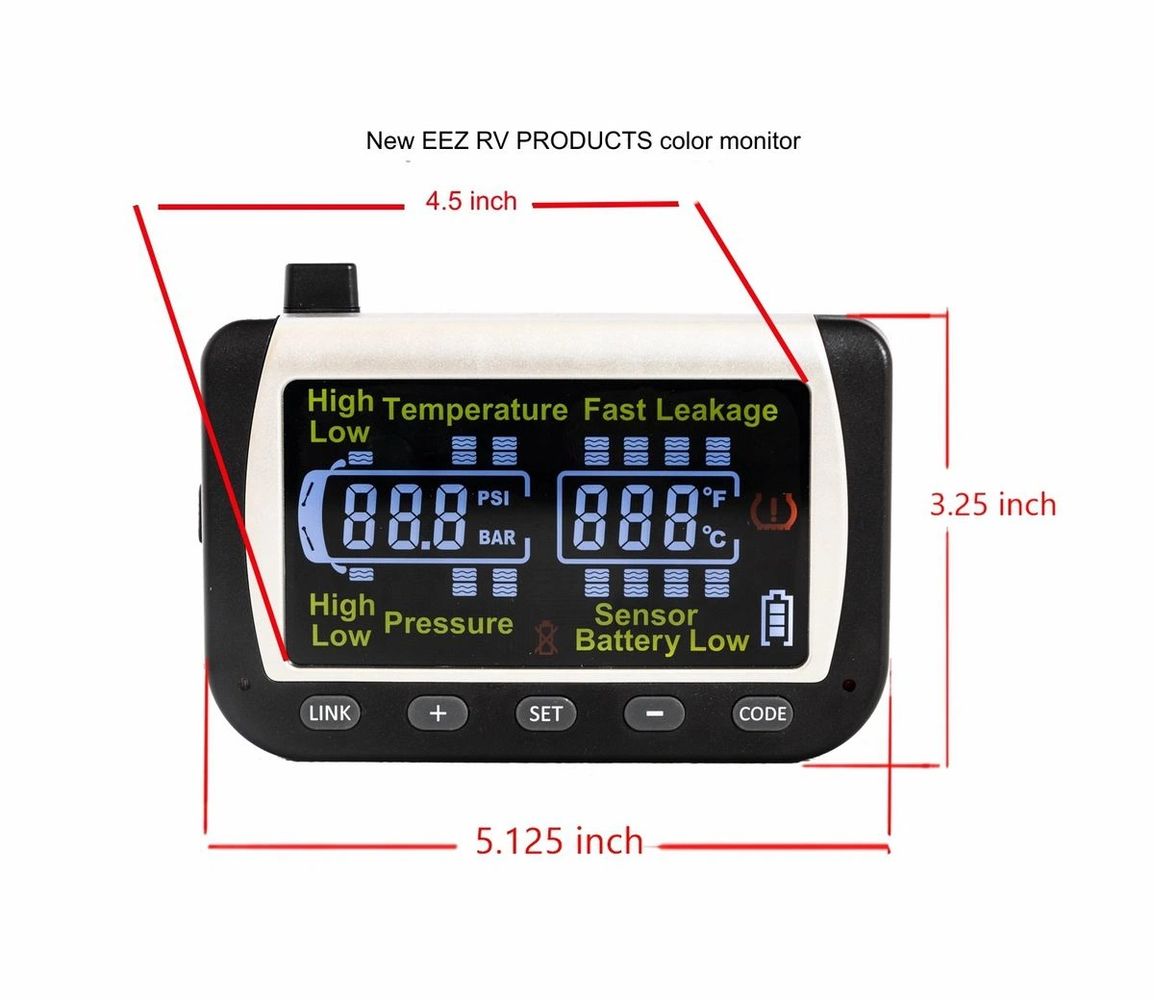 Our New Upgraded Large Screen 4.5" Color Monitor Is In Every TPMS System for the Same Low Prices!
