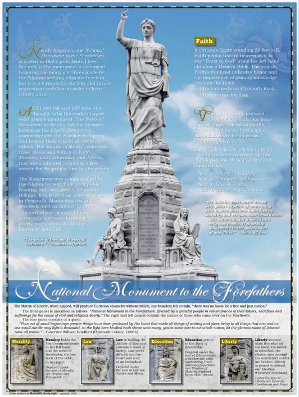 Poster matrix of liberty national monument to the forefathers kirk cameron marshall foster