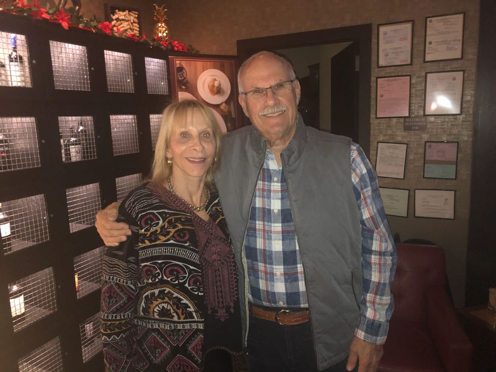 Mark and wife Barbara in Palm Desert, CA.