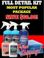 DualPolymer Full Detail Kit Waterless Wash Tire n Trim Leather Cleaner, Oxidation Remover JICman.com