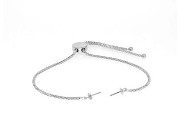Bracelet Mountings for Pearl - 925 Silver