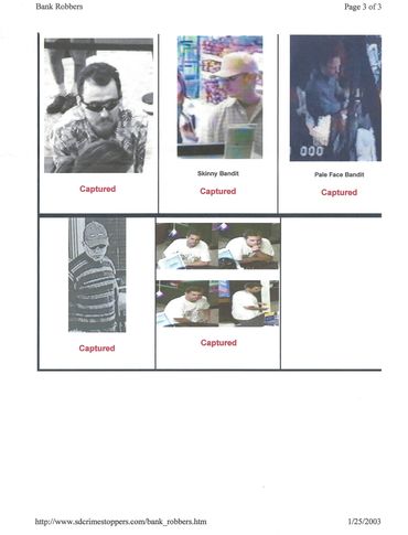 Skinny Bandit, captured poster.