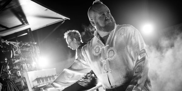 Marc-O playing keyboards... looks very serious