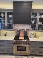 36" Duel Fuel Range with 36" Custom Hood insert with In-Line Blower and Remote