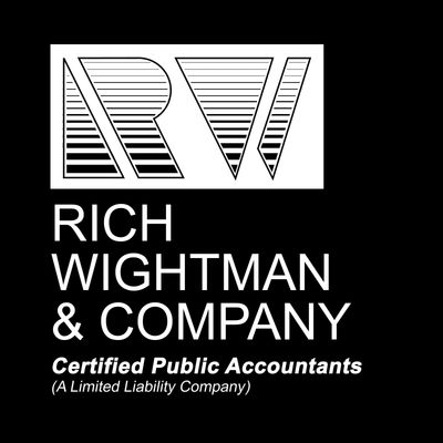 Logo for Rich Wightman & Company, Certified Public Accountants.