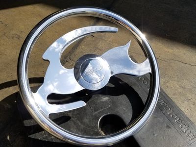 Impala Steering Wheel, Leaping Deer Steering Wheel, Custom Steering Wheel, Billet Steering Wheel
