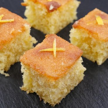 Lemon Drizzle Square for anytime Afternoon Tea