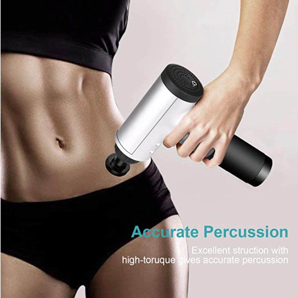 massage gun, massager, pain reliever, muscle relaxer, pain, gentle, therapeutic, pain relief