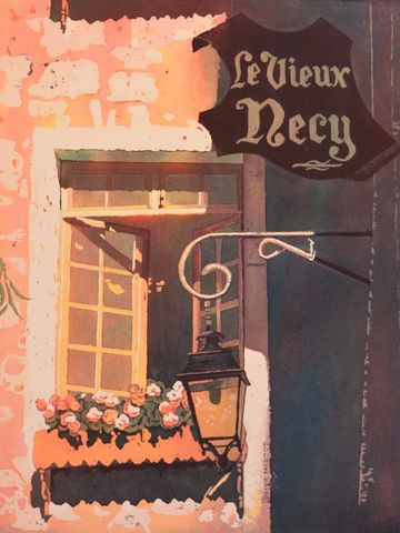 old town Anncey painting