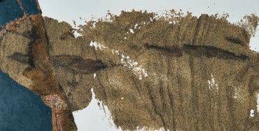 Patterns in sand acrylic painting mixed media sable fantaisie