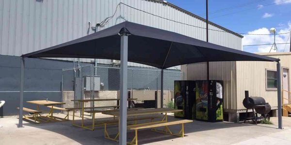 steel shade structure