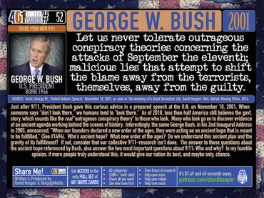 George W. Bush Quote: Let us never tolerate outrageous conspiracy theories; malicious lies ...